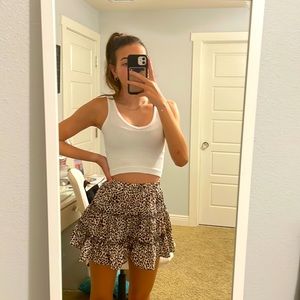 Animal print skirt